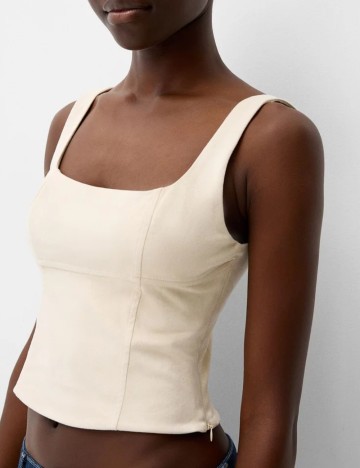 Top Bershka, bej