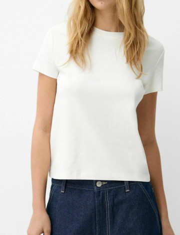 Tricou Bershka, alb