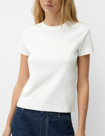 Tricou Bershka, alb