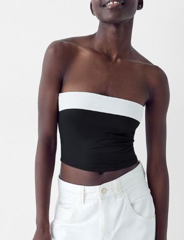 Top Bershka, negru