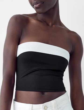 Top Bershka, negru