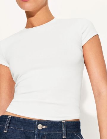 Tricou Bershka, alb
