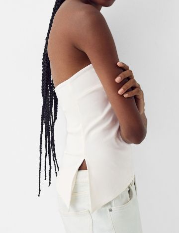 Top Bershka, crem