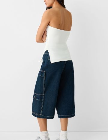 Top Bershka, alb