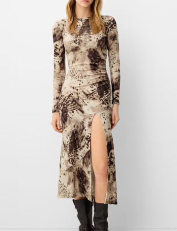 Rochie midi Bershka, mix culori