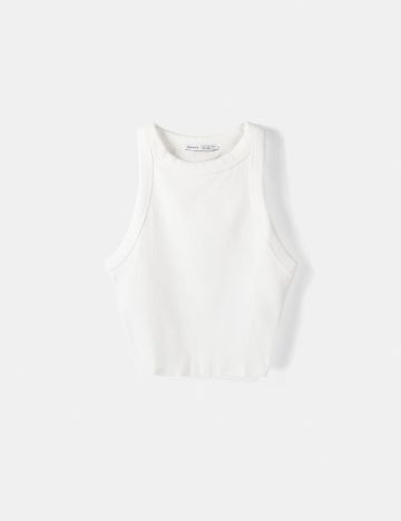 Top Bershka, alb