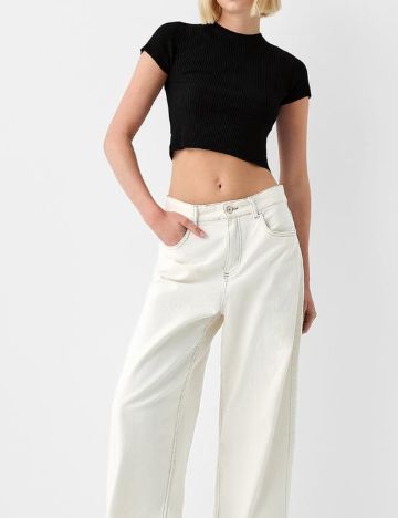 Top Bershka, negru