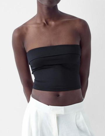 Top Bershka, negru