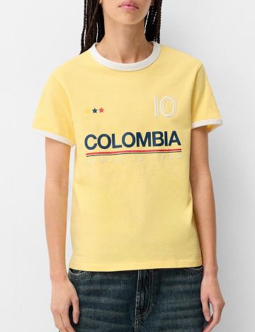 Tricou Bershka, galben