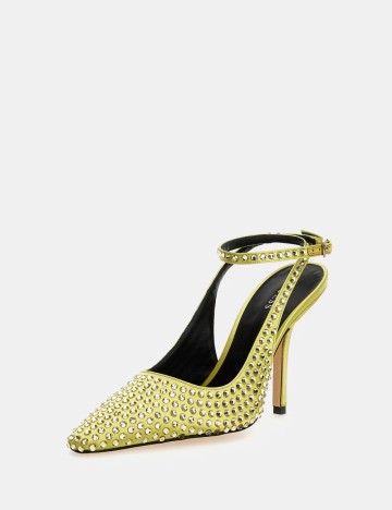 Pantofi cu toc Guess, verde