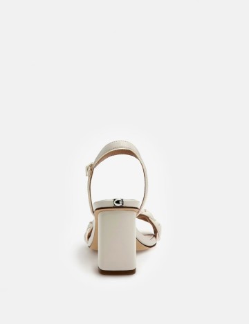 Sandale Cu Toc Guess, alb