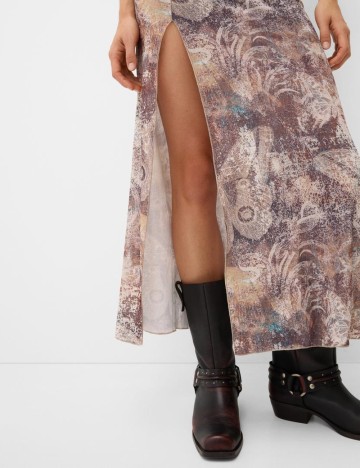 Rochie maxi Bershka, mix culori