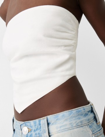 Top Bershka, alb