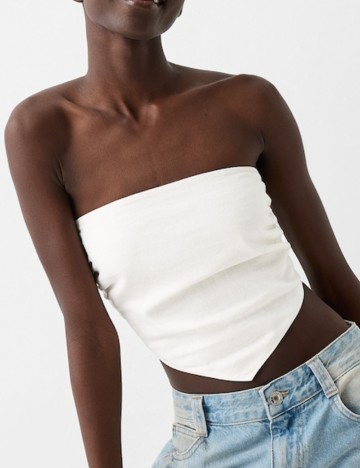 Top Bershka, alb
