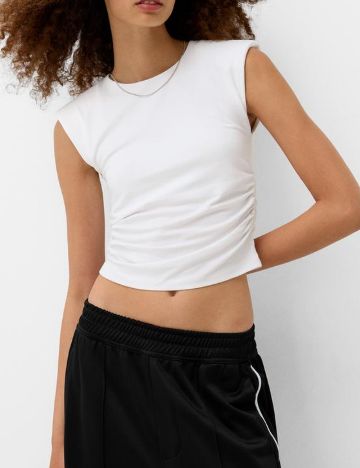 Top Bershka, alb