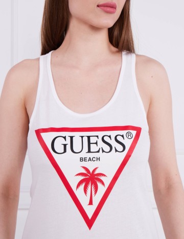 Rochie mini Guess, alb