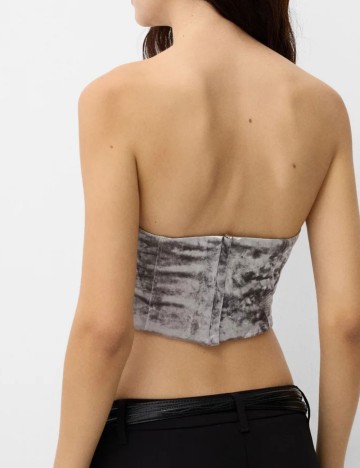 Top Bershka, gri