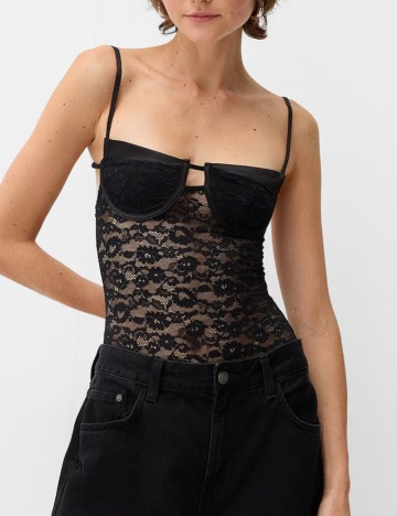 Body Bershka, negru