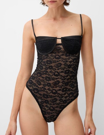 Body Bershka, negru