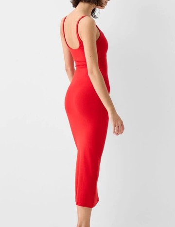 Rochie midi Bershka, roșu