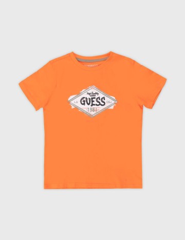 Tricou Guess, portocaliu