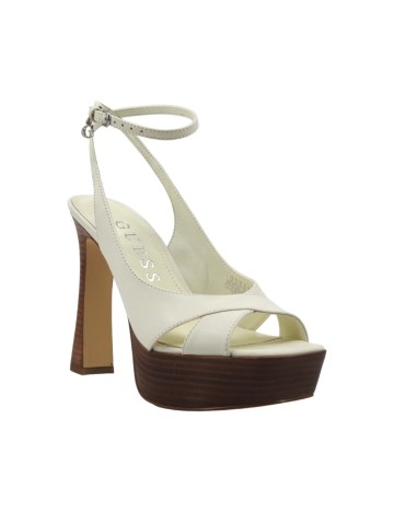 Sandale Cu Toc Guess, crem