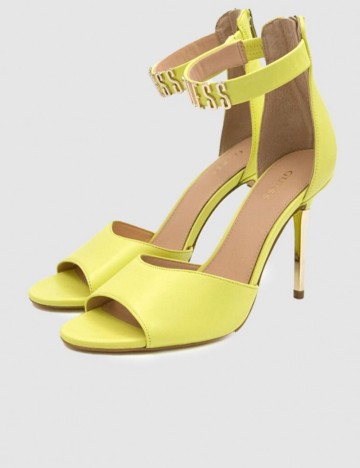 Sandale Cu Toc Guess, lime