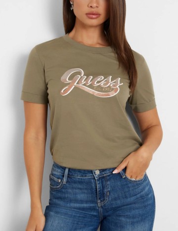 Tricou Guess, kaki