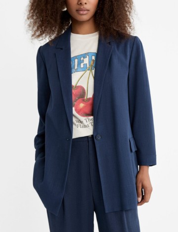 Sacou Stradivarius, albastru