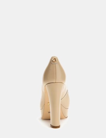 Pantofi cu toc Guess, bej