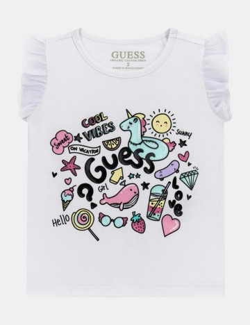 Tricou Guess, alb