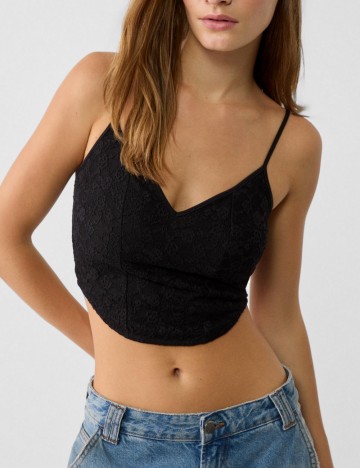 Top Stradivarius, negru