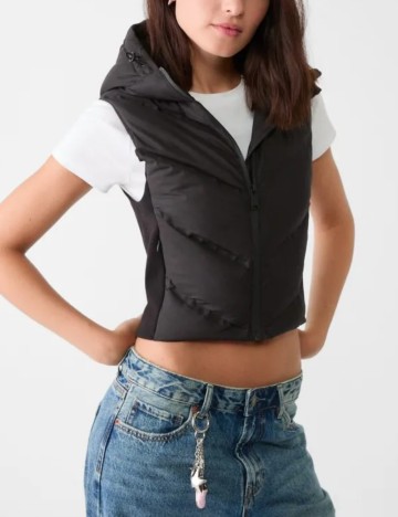 Vestă Stradivarius, negru