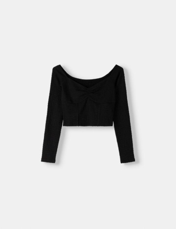 Bluză Bershka, negru