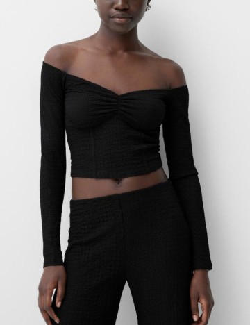 Bluză Bershka, negru