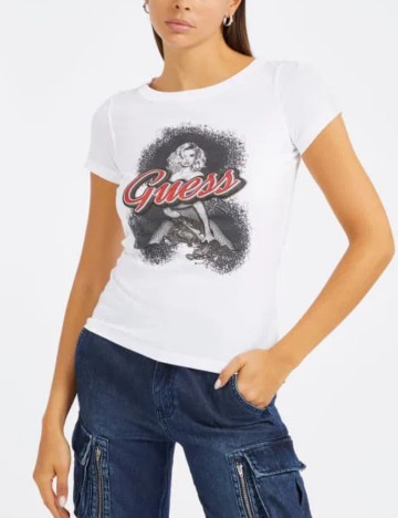 Tricou Guess, alb