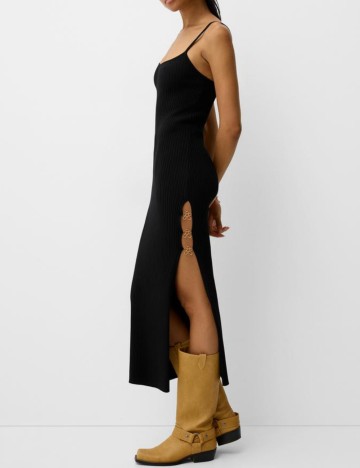 Rochie midi Bershka, negru
