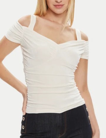Tricou Guess, crem