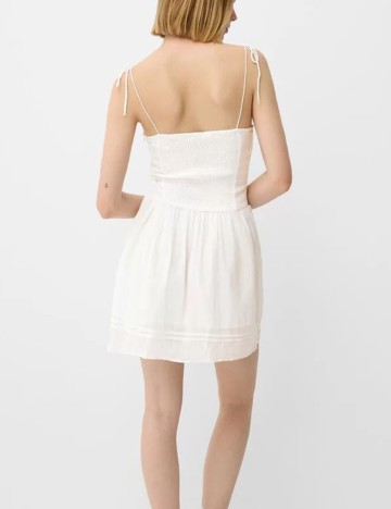 Rochie mini Bershka, alb