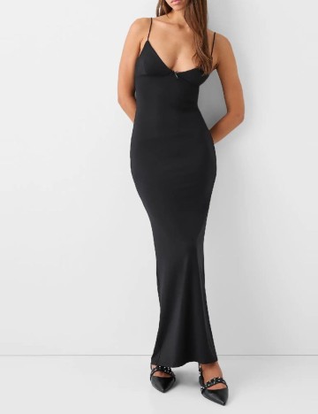 Rochie maxi Bershka, negru