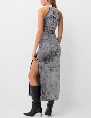 Rochie maxi Bershka, gri