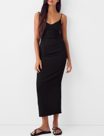 Rochie midi Bershka, negru