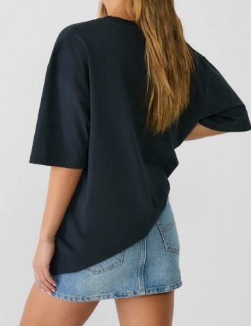 Tricou Stradivarius, bleumarin
