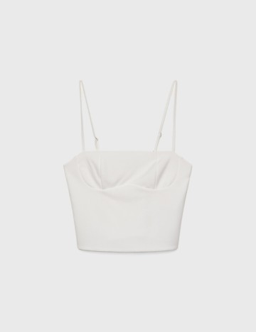 Top Stradivarius, alb