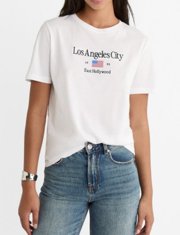 Tricou Stradivarius, alb