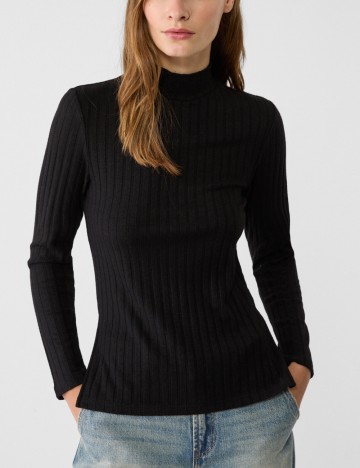 Bluză Stradivarius, negru