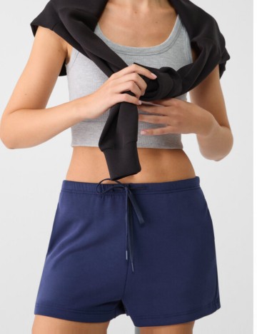 Pantaloni scurți Stradivarius, bleumarin