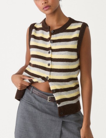 Vestă Stradivarius, mix culori