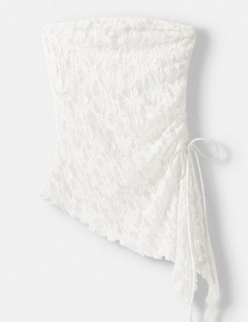 Top Bershka, alb