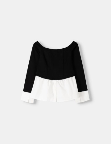 Bluză Bershka, negru